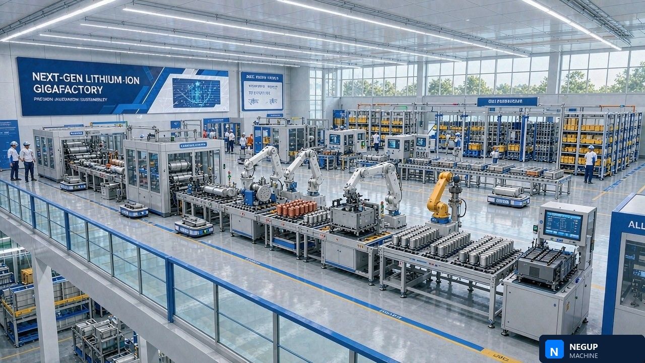 India's Battery Gigafactory Build-Out 2026: 50 GWh of PLI Capacity and What It Means for Cell, Module & Pack Lines thumbnail