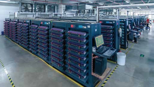Battery formation grading and aging test cabinets